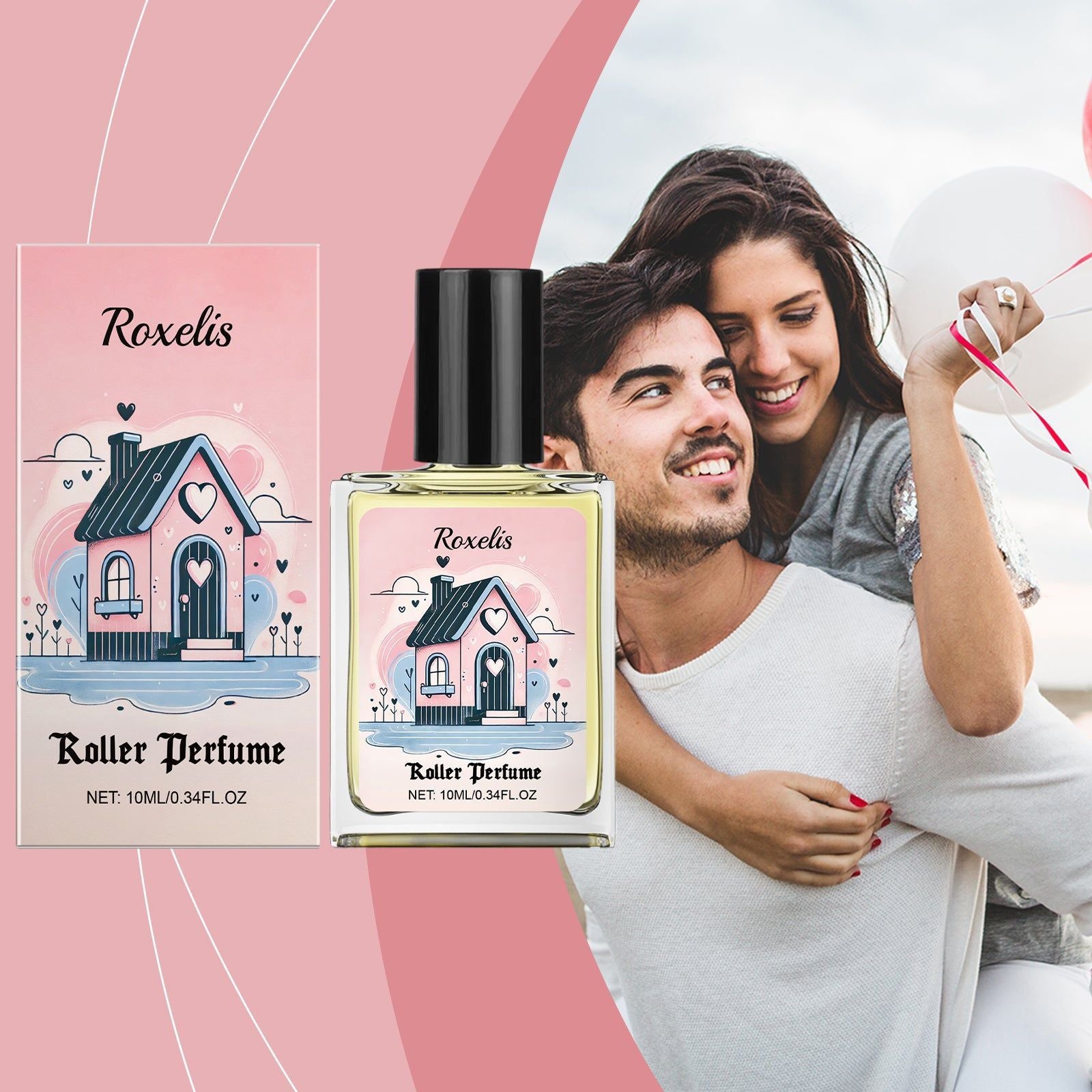 Charm Roll Perfume, Long-lasting Vanilla Jasmine Scent, Elegant & Confident ,10ml/box