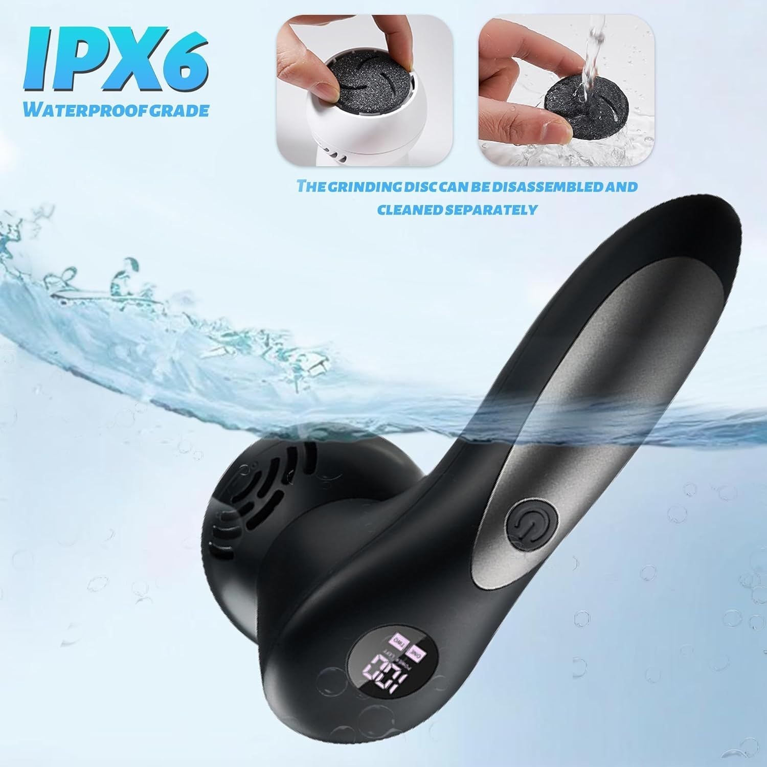 Electric Foot Grinder Rechargeable USB Foot Beauty Massage for Removing Calluses