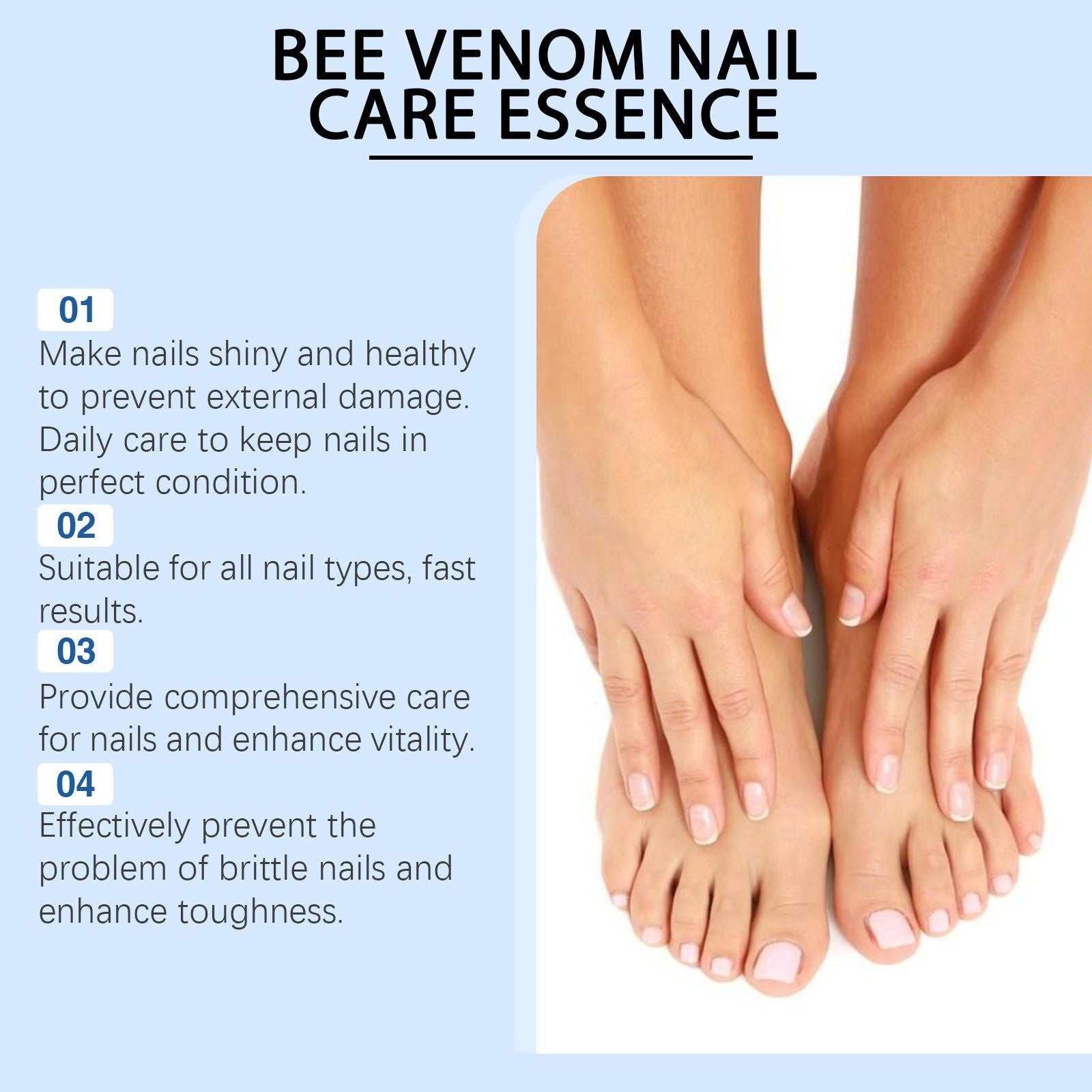 Bee Venom Nail Care Solution, Strengthen & Nourish Nails, Fast Growth, Healthy Nails ,15ml