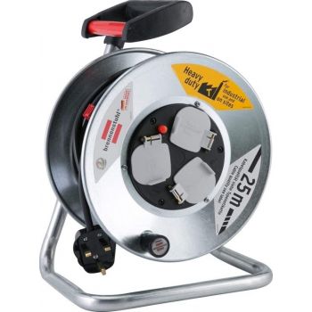 BRENNENSTUHL 1198057900 بكرة كابل فولاذية 25 متر