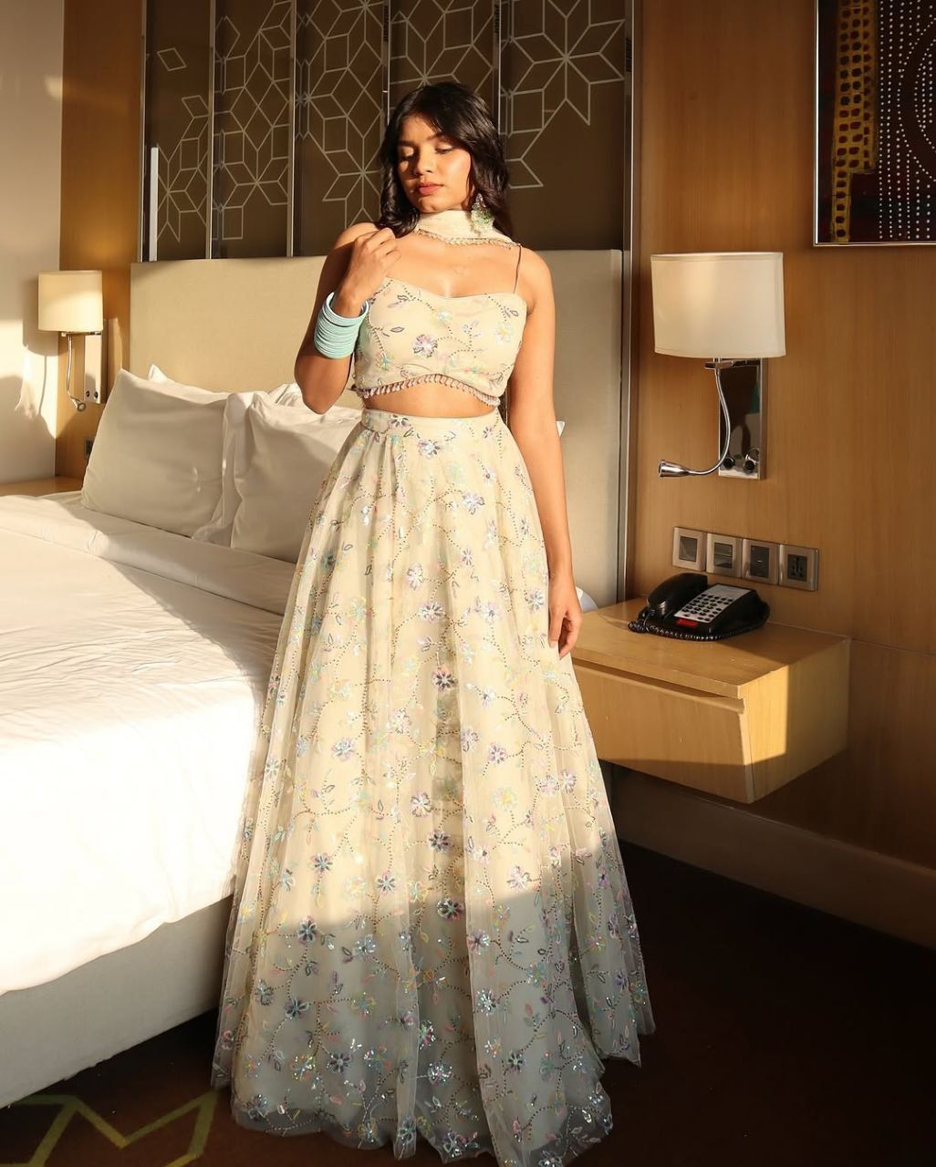 Fab Zone Beautiful Party Wear Lehenga Choli With Thread Embroidery