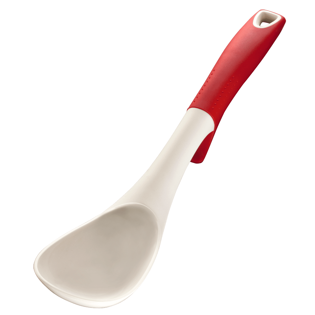 XAVAX 111566 Cooking Spoon, made of nylon, 32.5 cm, red/white
