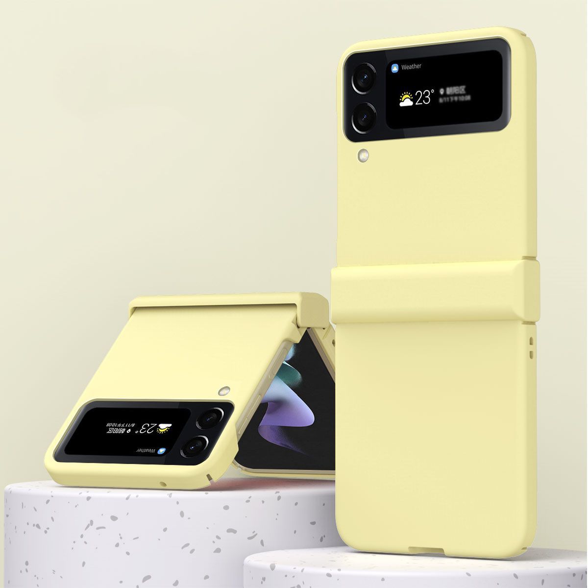 Shockproof Phone Case Pure Color Protective Cover For Samsung Galaxy ZFlip4