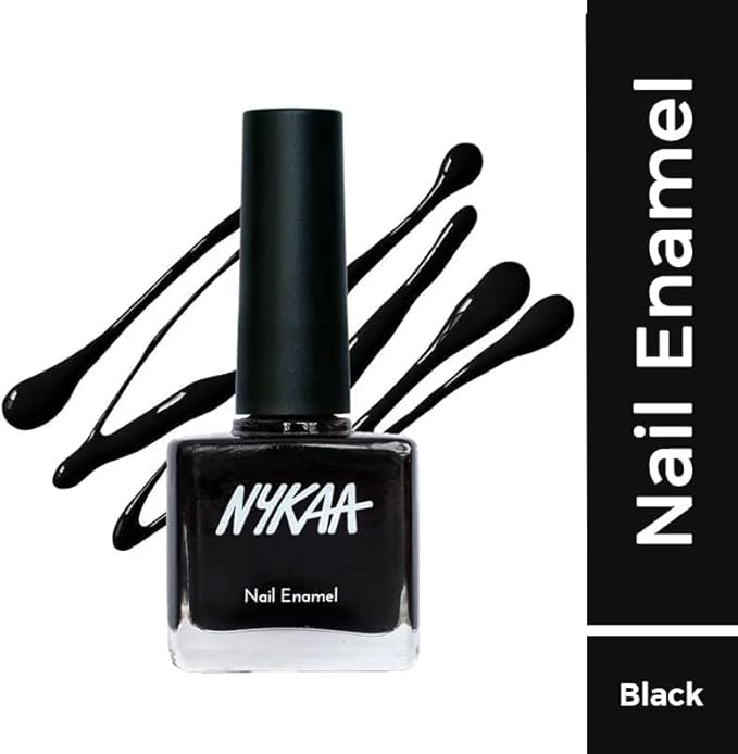 طلاء أظافر Nykaa Pop باللون الأسود الفاتح 84