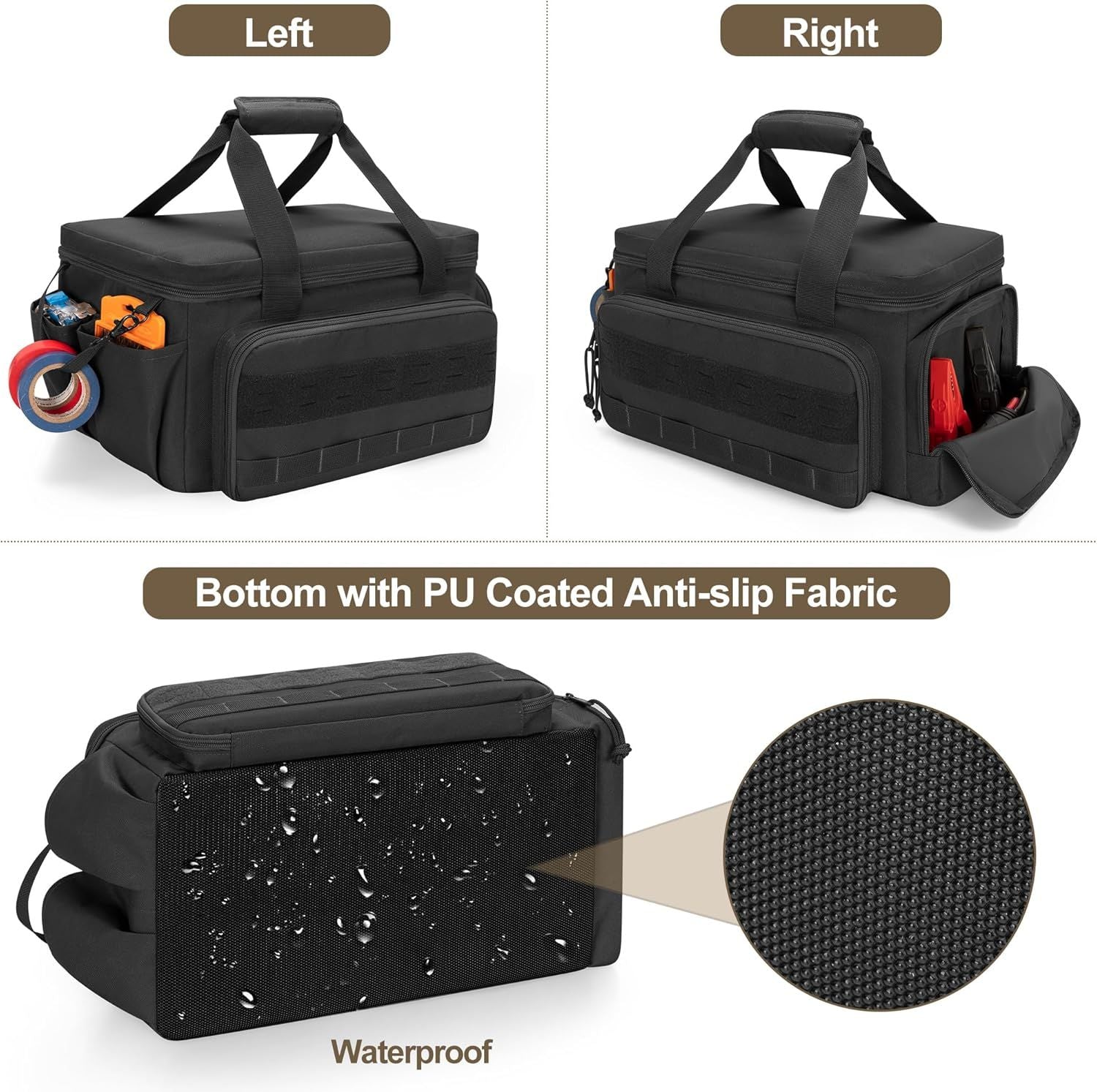 Tool Bag Hand Tool Storage Organizer Multi Functional Work Tote  for Men