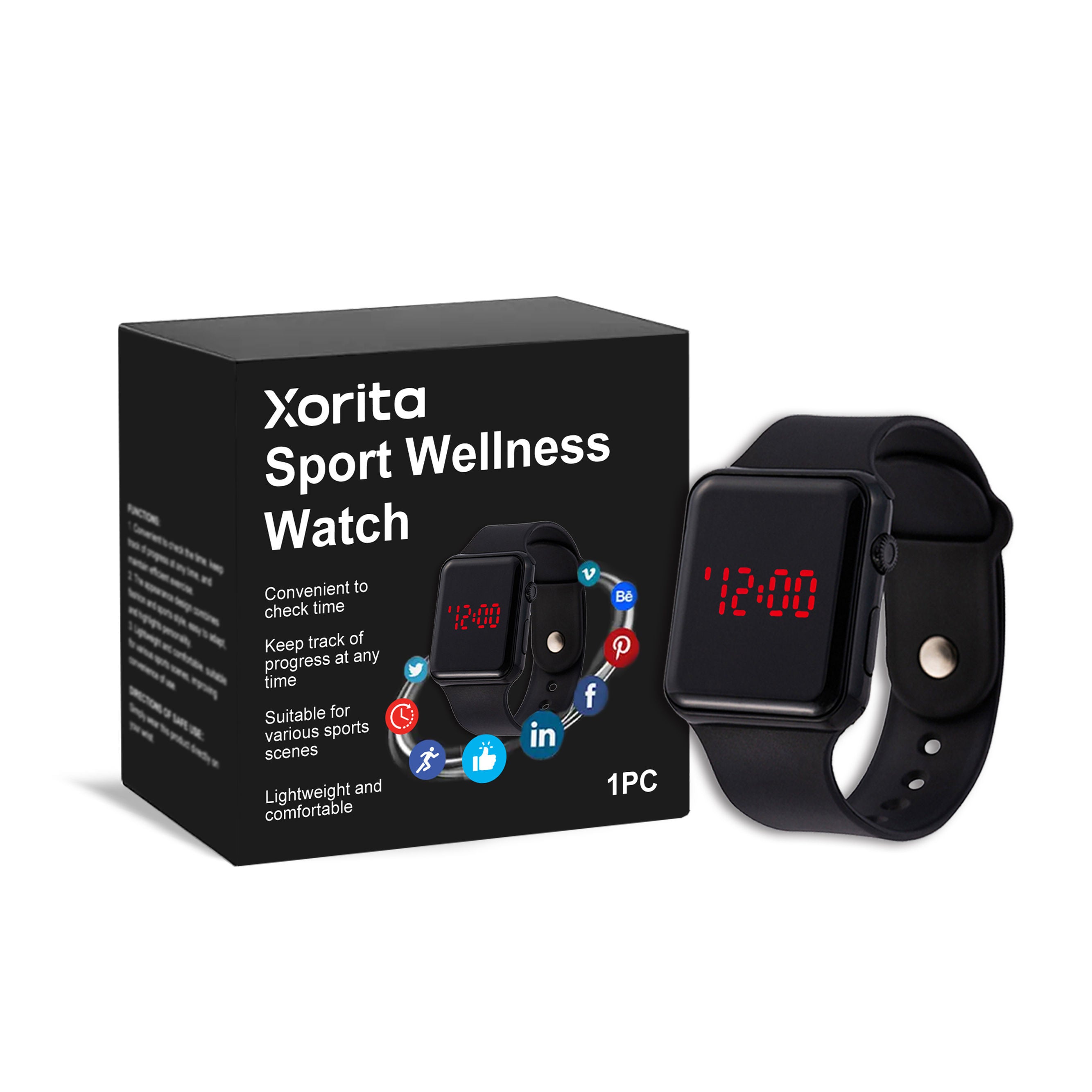 Balanced Sports Watch, Lightweight Fitness Tracker for Active Body Care ,1pcs