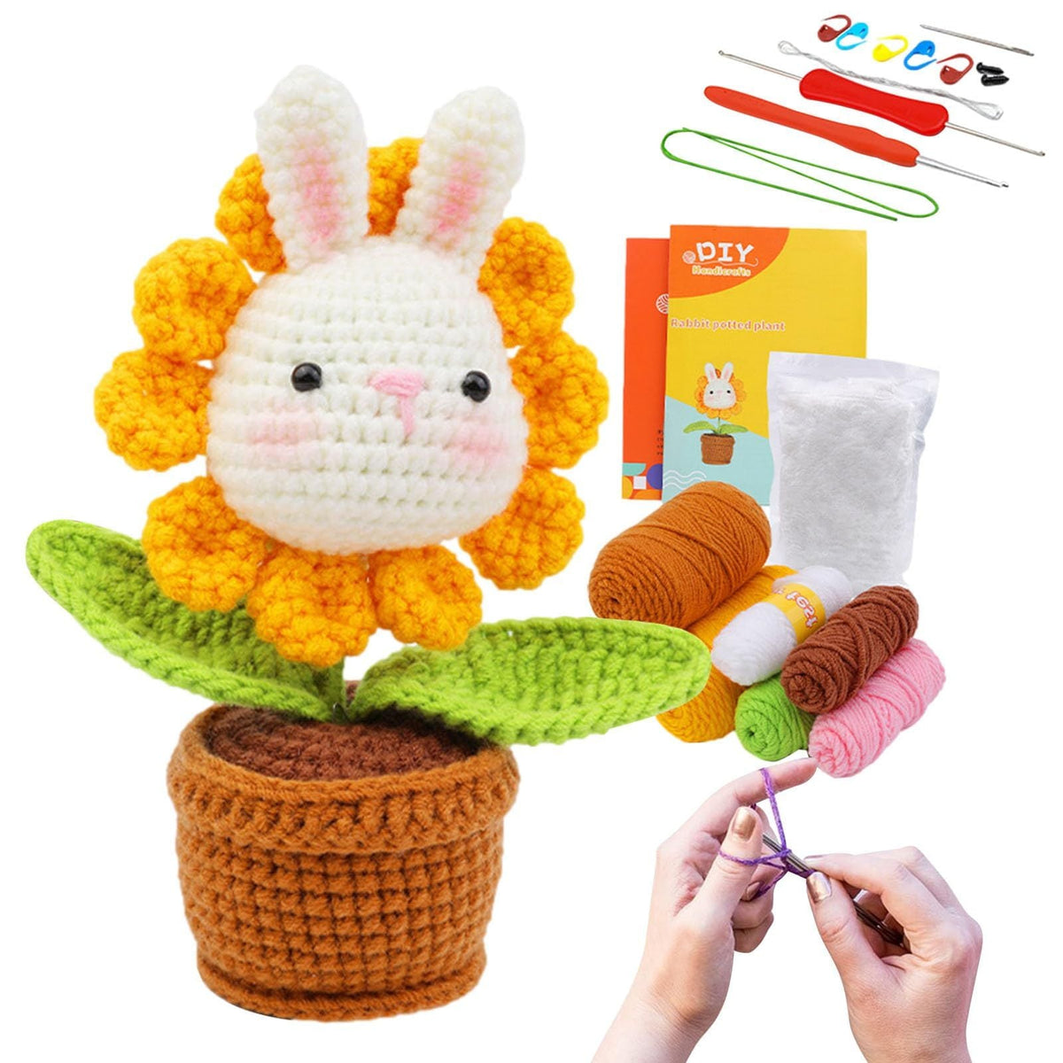 Crochetta Crochet Kit Diy Animal Crochet Kit Crochet Starter Kit For Beginners