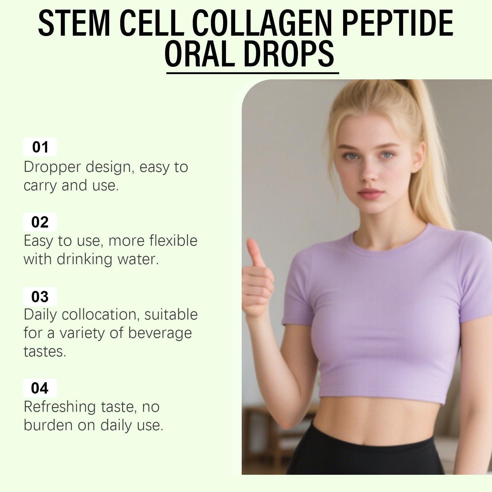 Boost Your Body Care with Collagen Peptide Drops, Promote Skin & Metabolism ,30ml