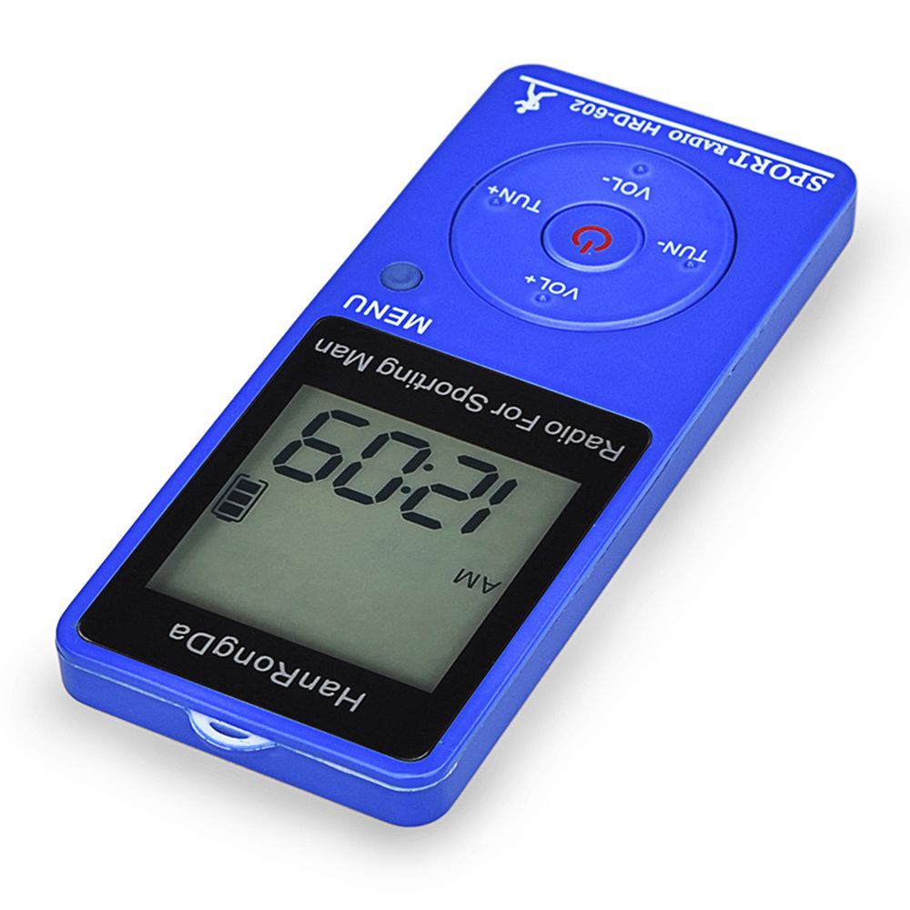 Portable Radio Receiver FM AM Radio LCD Display Pocket Radio Sports Pedometer