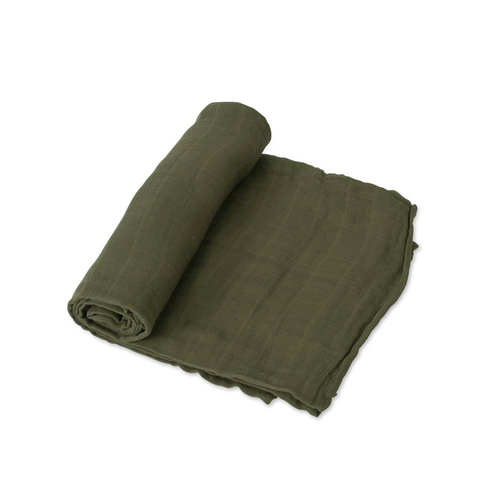 Little Unicorn - Cotton Muslin Swaddle -Fern