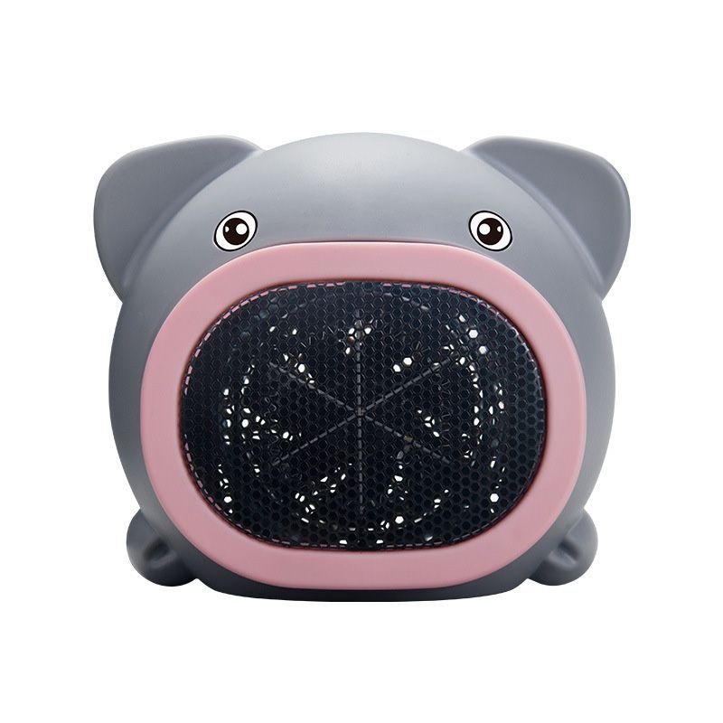 Mini Electric Warmer Cartoon Pig Heating Fan Desktop Warm Air Blower For Household Office