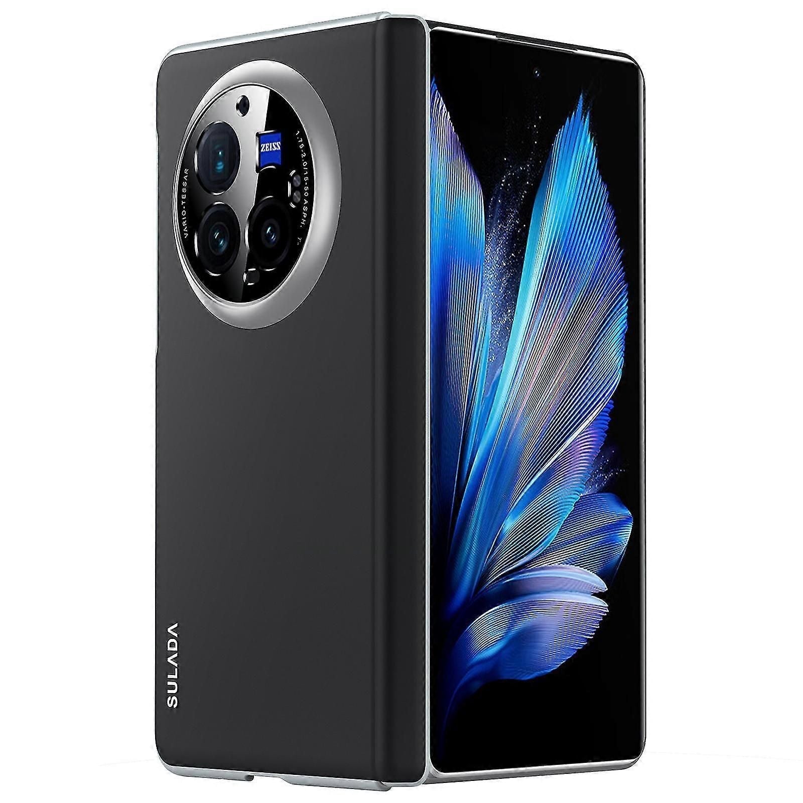 For Vivo X Fold3 Pro Magnetic Case Leather+pc Folding Phone Cover With Spring Hinge zxin