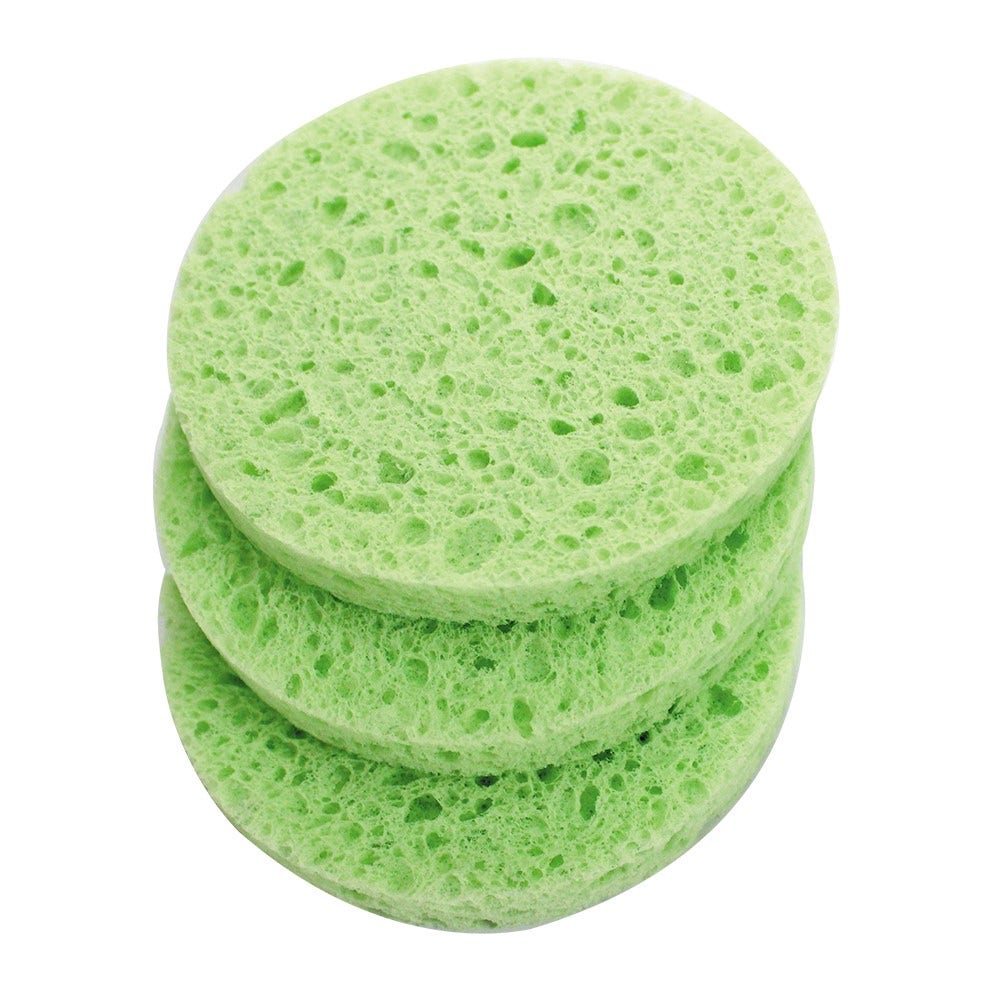 Onetech Cleansing Beauty Sponge, Green, 3pcs