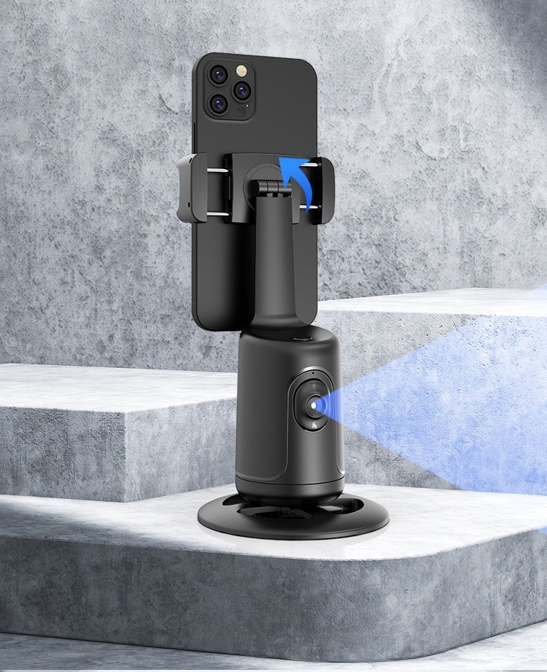 Auto Face Tracking Tripod 360 Degrees Rotation Phone Holder With Remote Control