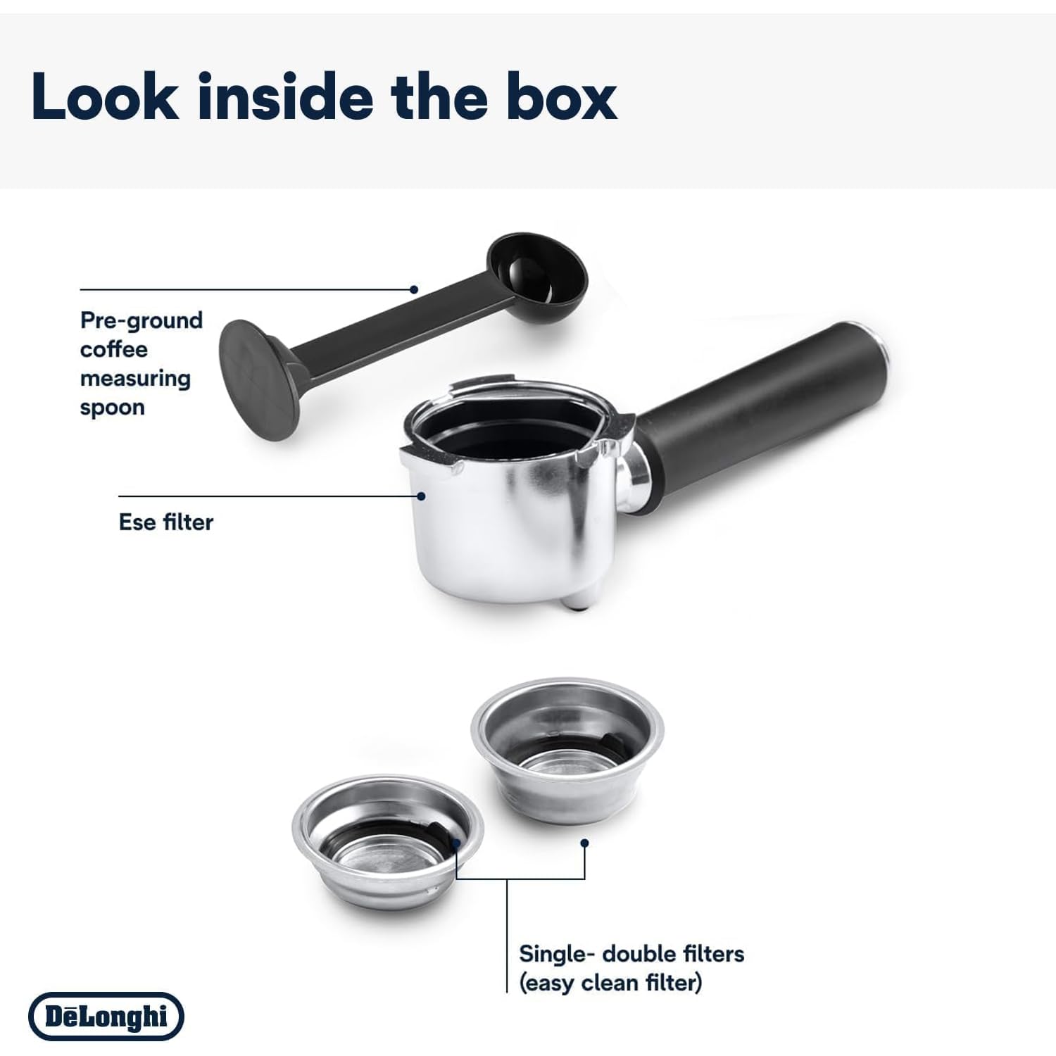 De'Longhi Dedica Style Pump Espresso Machine, 15-Bar Pressure, Milk Frother, Silver