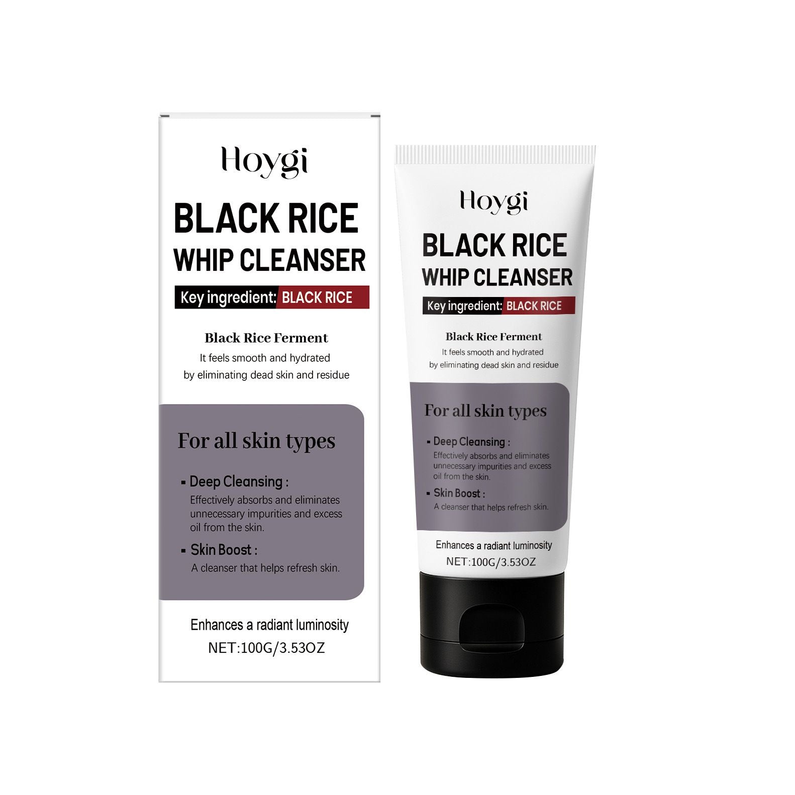 100g Black Rice Cleanser with Hydrating and Deep Pore Cleaning