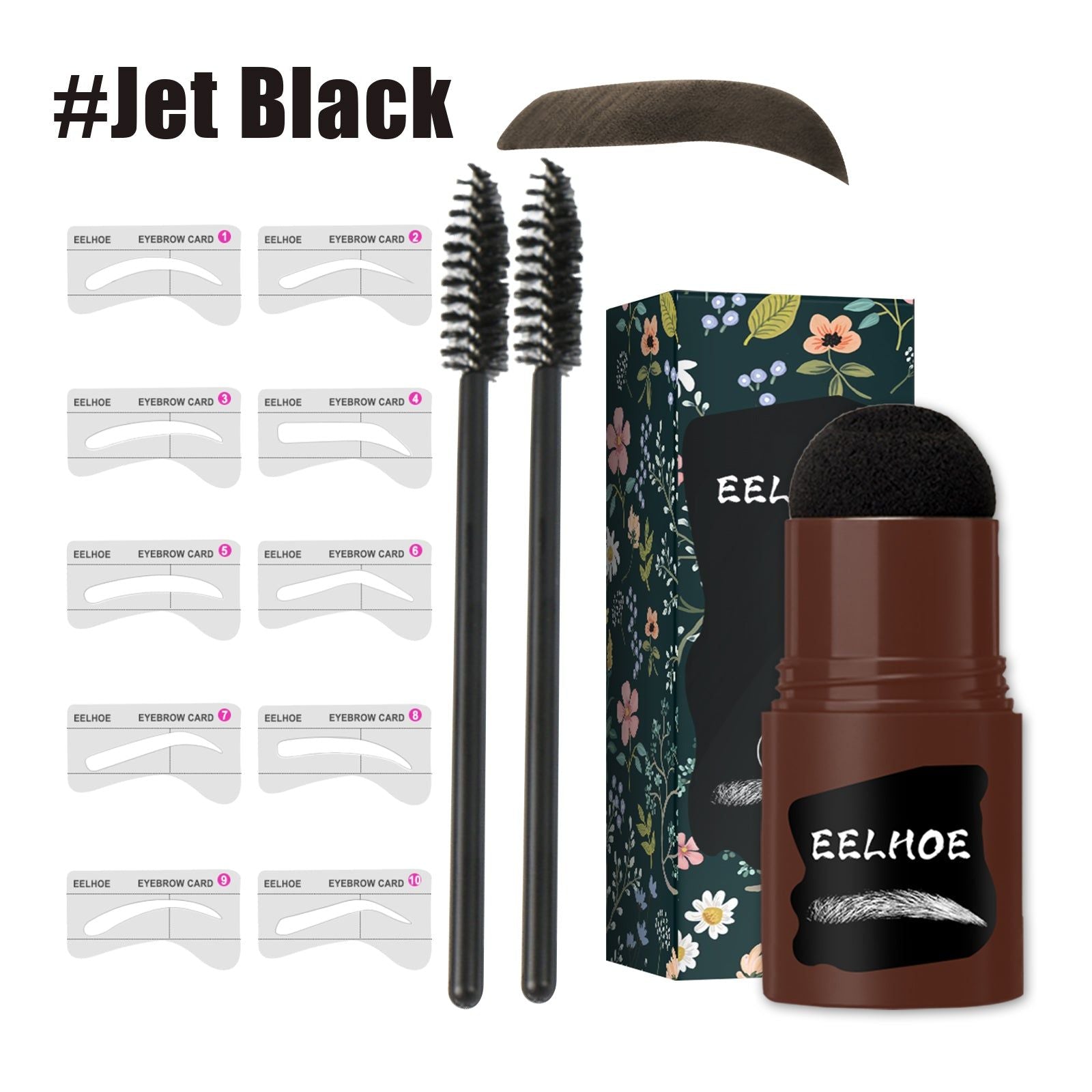 Brow Print Set, Natural Hairline Powder, Eyebrow Makeup and Contour, Easy & Flawless ,1set