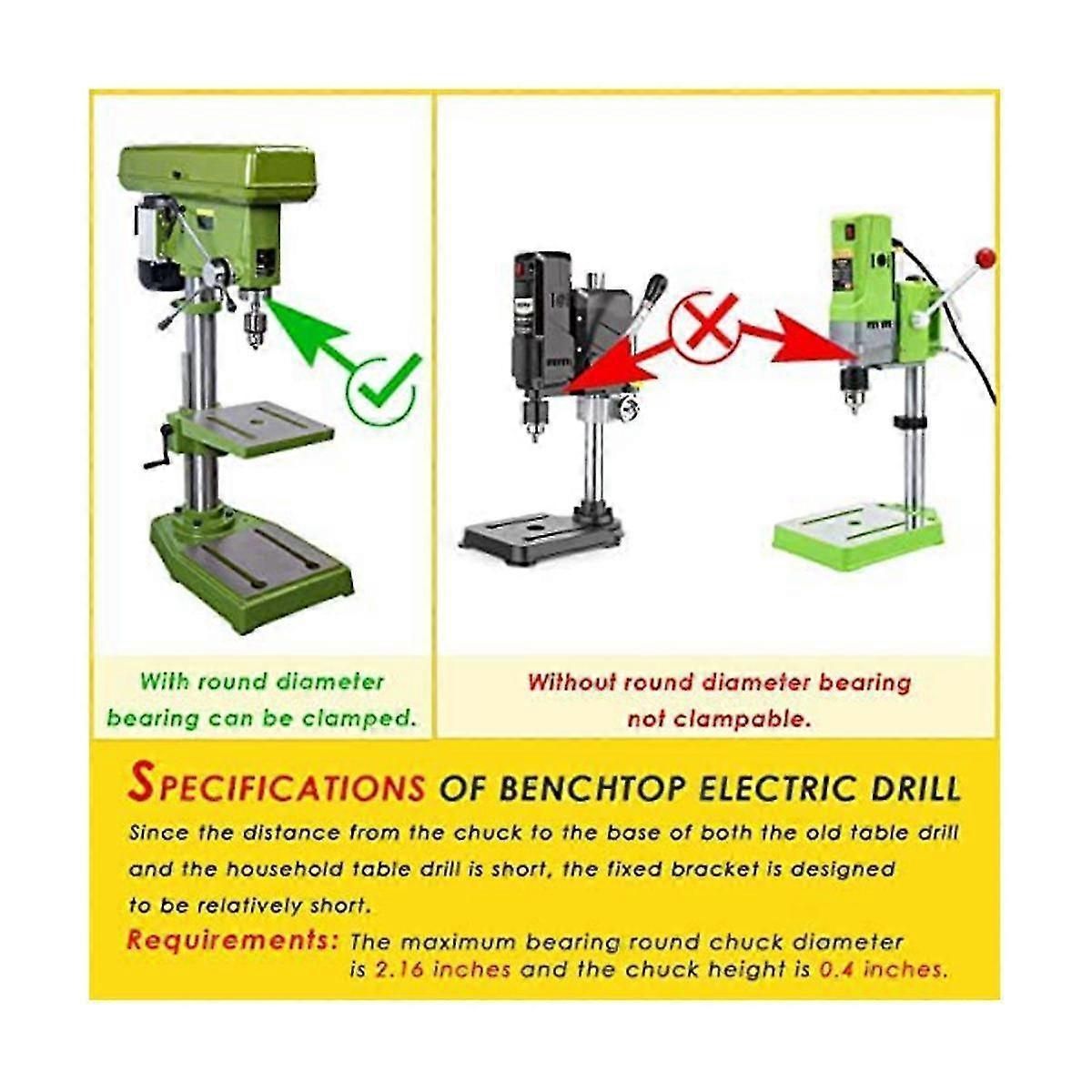 Square Hole Drill Bit Adapter For Installation And Disassembly -mortising Attachment For Drill Pres