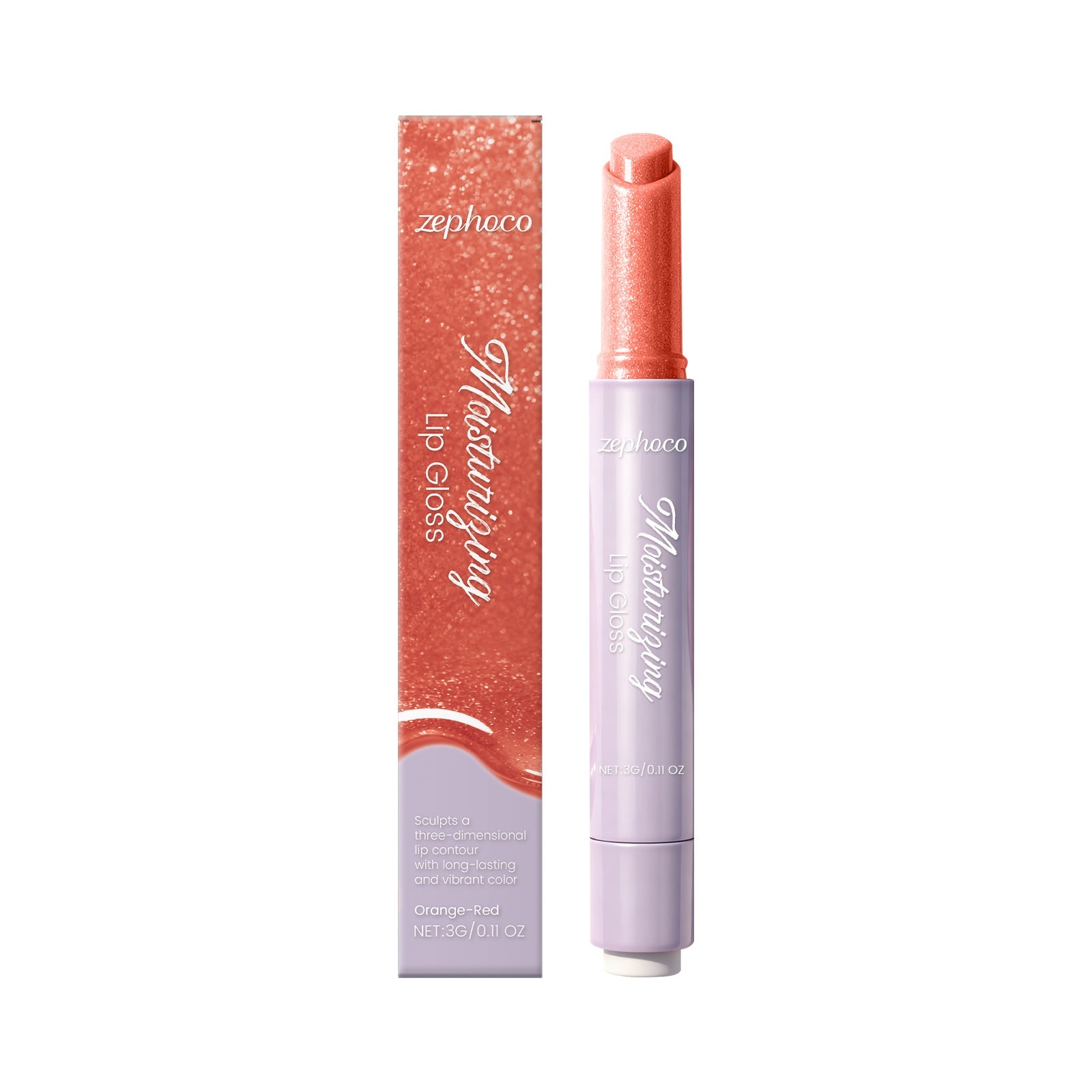 Water-like Luster Lip Gloss, Hydrating Plumping, Non-Sticky, Daily Nude Makeup ,3g