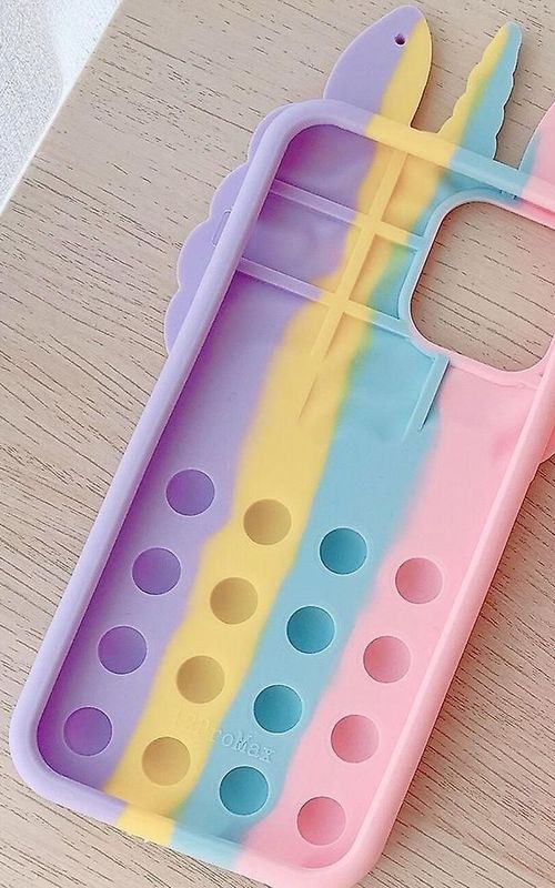 For Iphone Apple Cartoon Unicorn Mobile Phone Case Rainbow Silicone Soft Cover