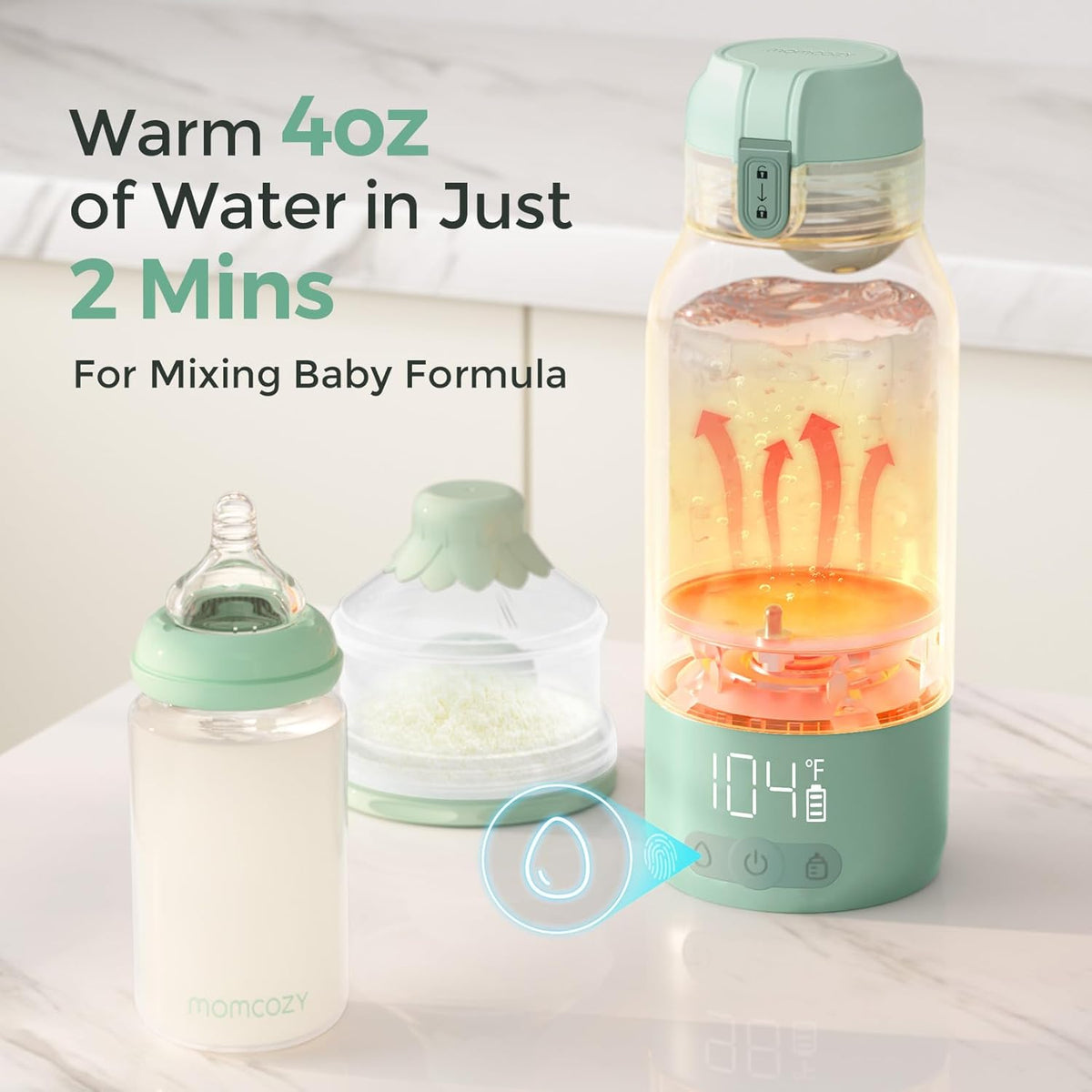 Superfast Portable Breast Milk & Water Warmer for Travel