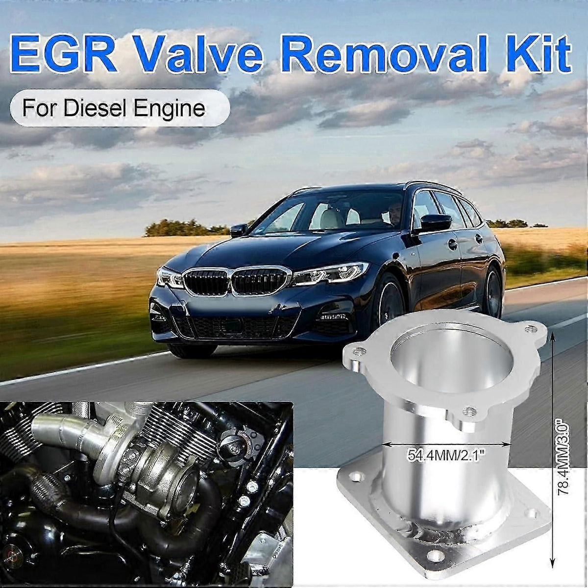 M47N2 M57N2 EGR Delete Kit Compatible with BMW Diesel Engines