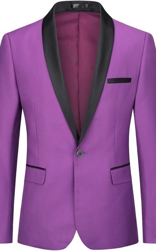 Purple Designer Stylish Party Wear Suit for Men wedding groom suit Gift For Him