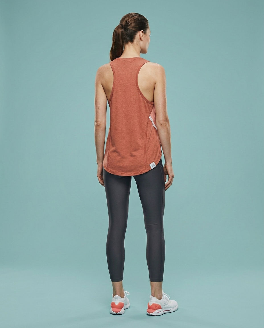 Under Armour Dark Orange Striped T-Shirt
