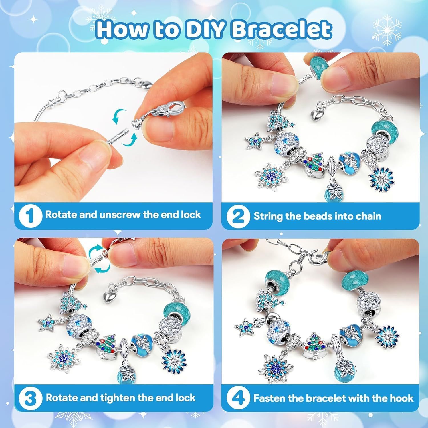 Advent Calendar Christmas Calendar DIY Jewellery Christmas Gift Set for Girls