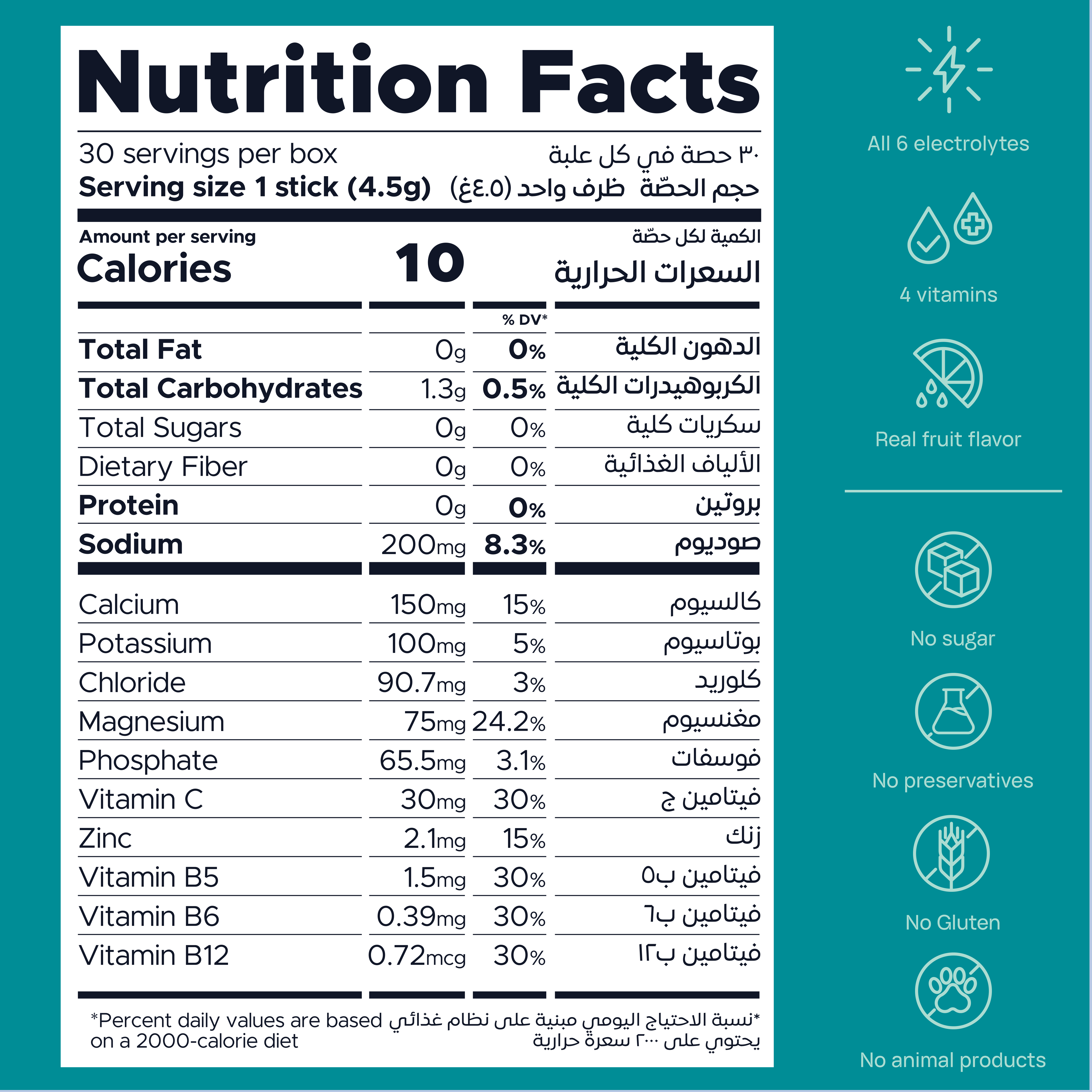 OneShot Hydrate (حزمة اكتشاف، 30 عصا) عصي ترطيب