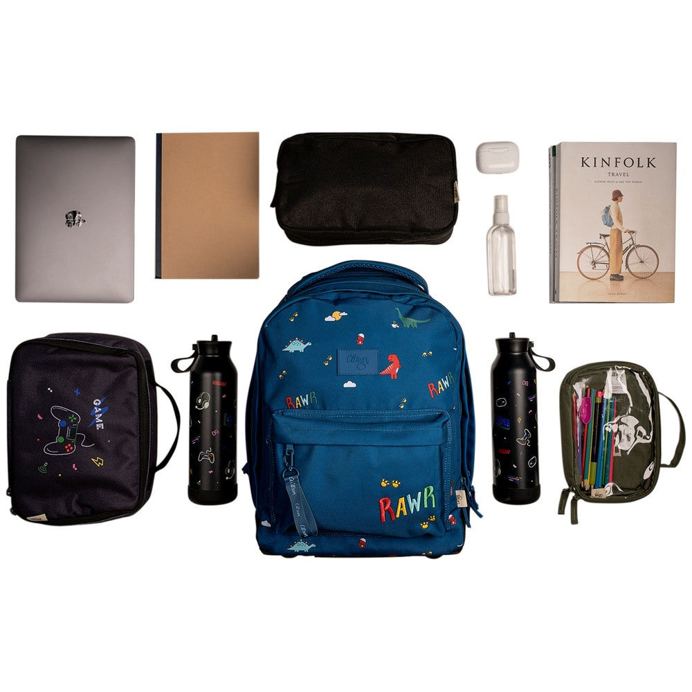 Citron Trolley Bag - Blue Dino