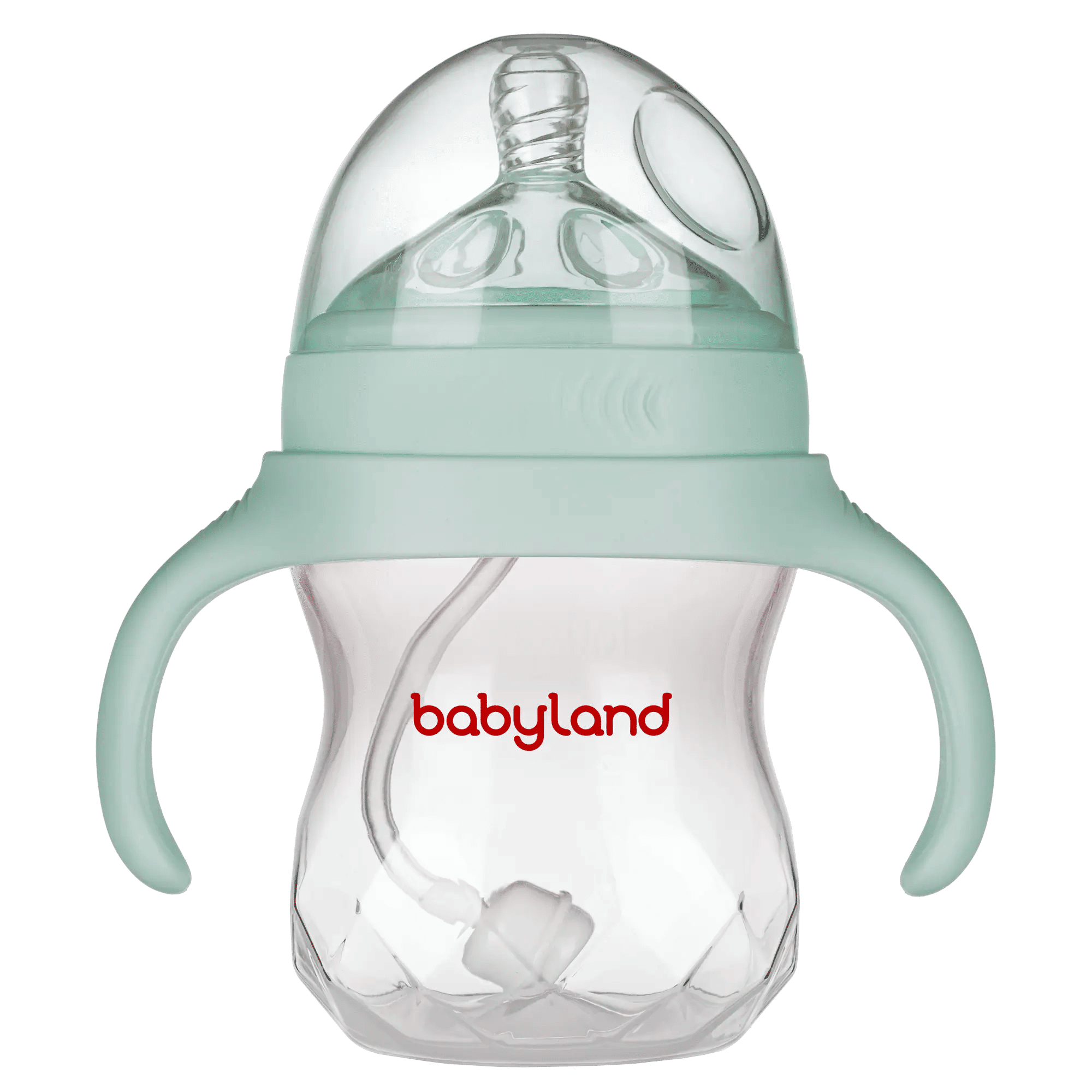 Baby Land Natural Baby Bottle 240ml -green(3-6m)