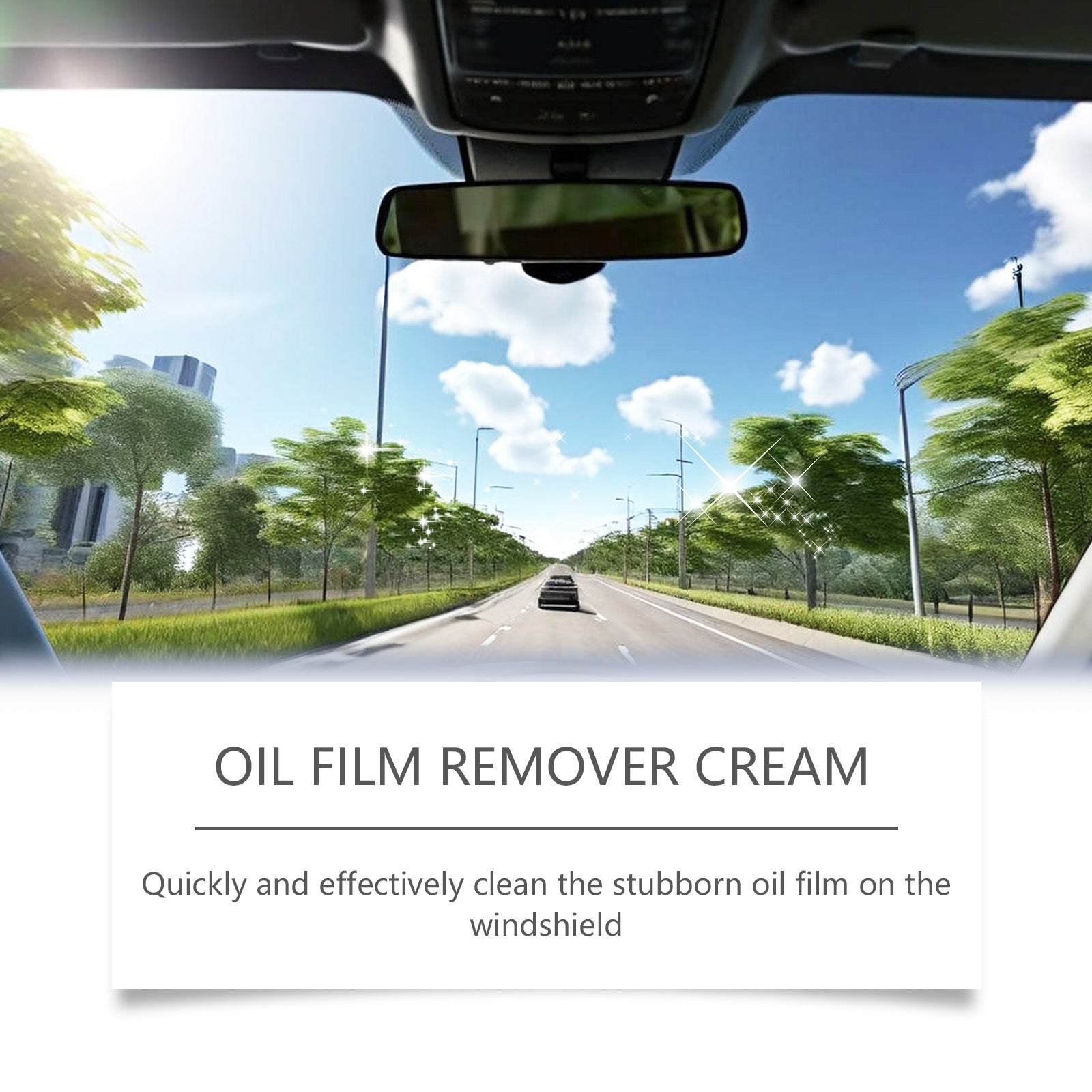 Car Cleaning Windshield Oil Film Paste, Glass Coating Decontamination, Clear Vision ,100ml
