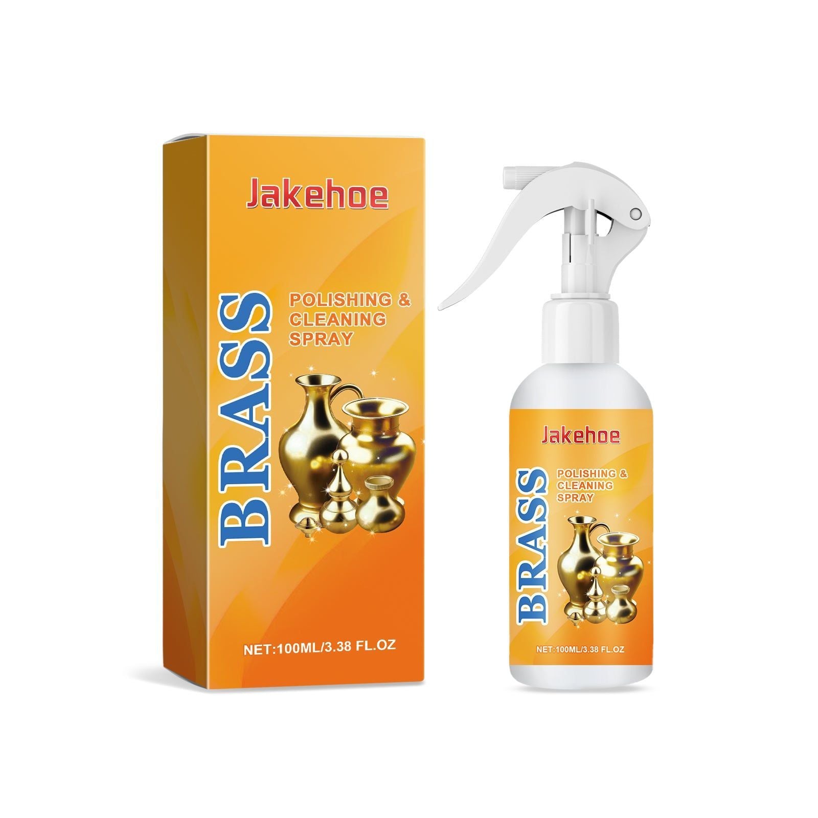 Brass Cleaning Spray, Fast Shine & Decontamination, Gentle Polishing, Keep Brass Bright ,100ml