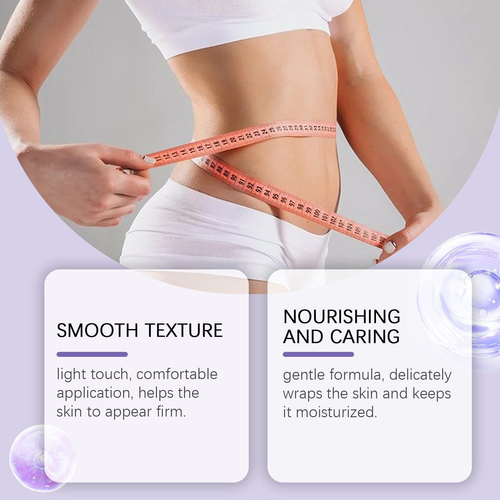 Body Care Cream, Firming Moisturizer for Smooth, Elastic Skin, Daily Massage ,100g