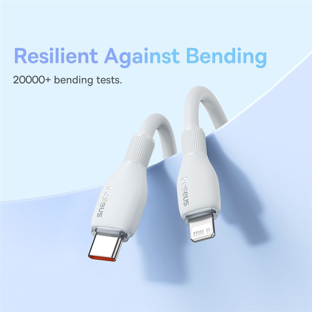 Baseus Charging Cable Type-C to Lightning 20W, 1.2M, White, P10355701221-00