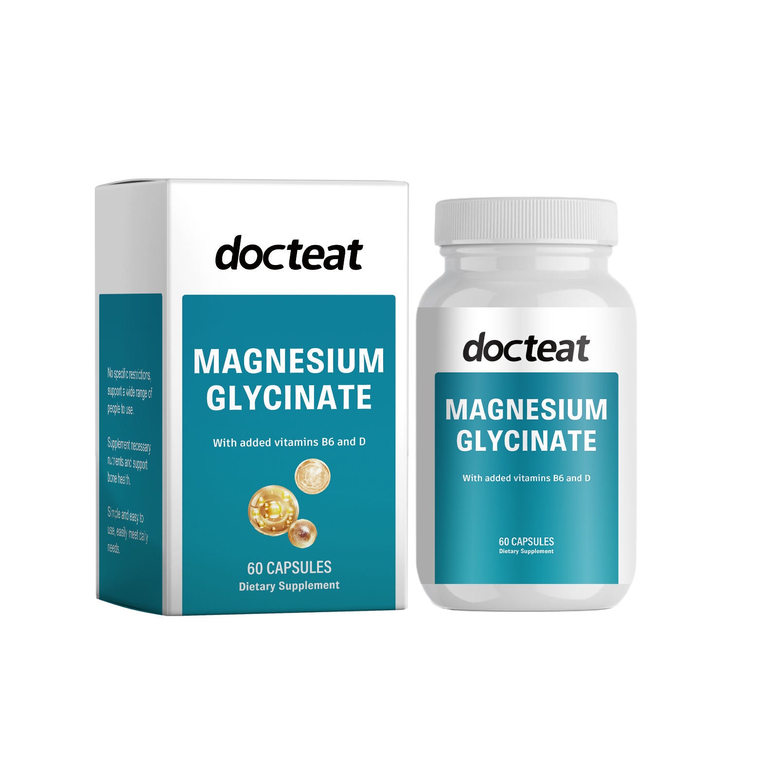 Boost Your Body Care with Magnesium Glycinate, Energize and Replenish Naturally ,60pcs