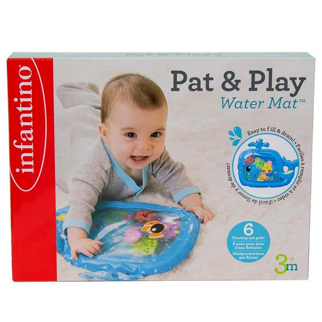 Infantino Sensory Whale Pat & Play Water Mat – Baby Tummy Time Toy