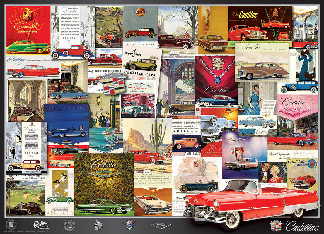 Cadillac Advertising Collection 1000 Pieces Puzzle