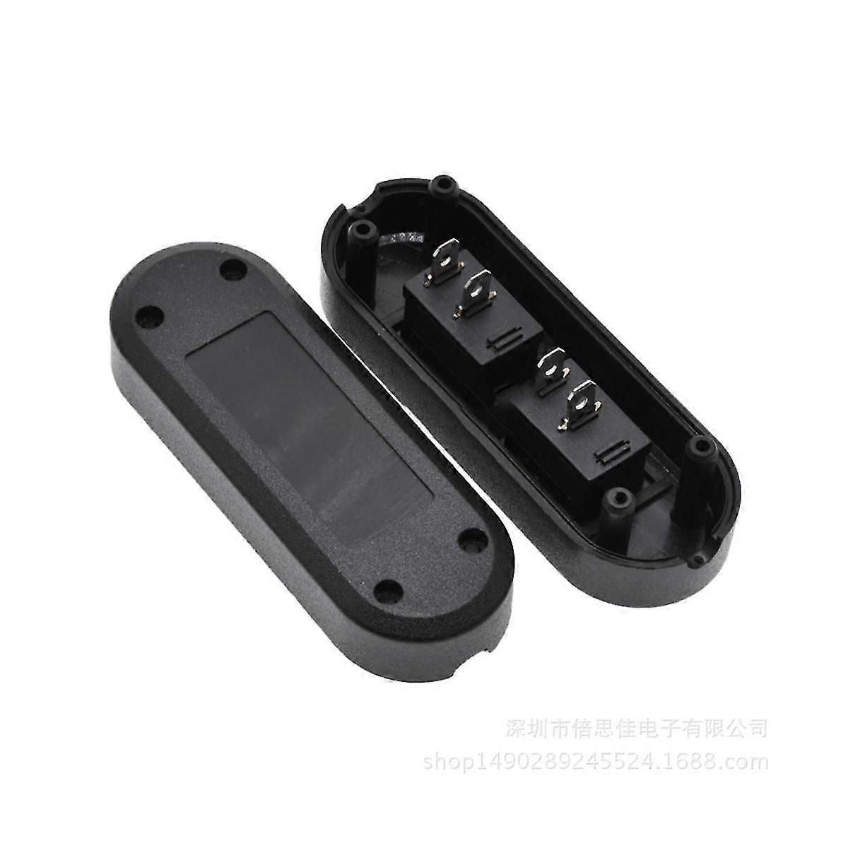 Embedded Wire Switch Black Duplex Switch Straight-through Rocker Switch Suitable For Dual-control D