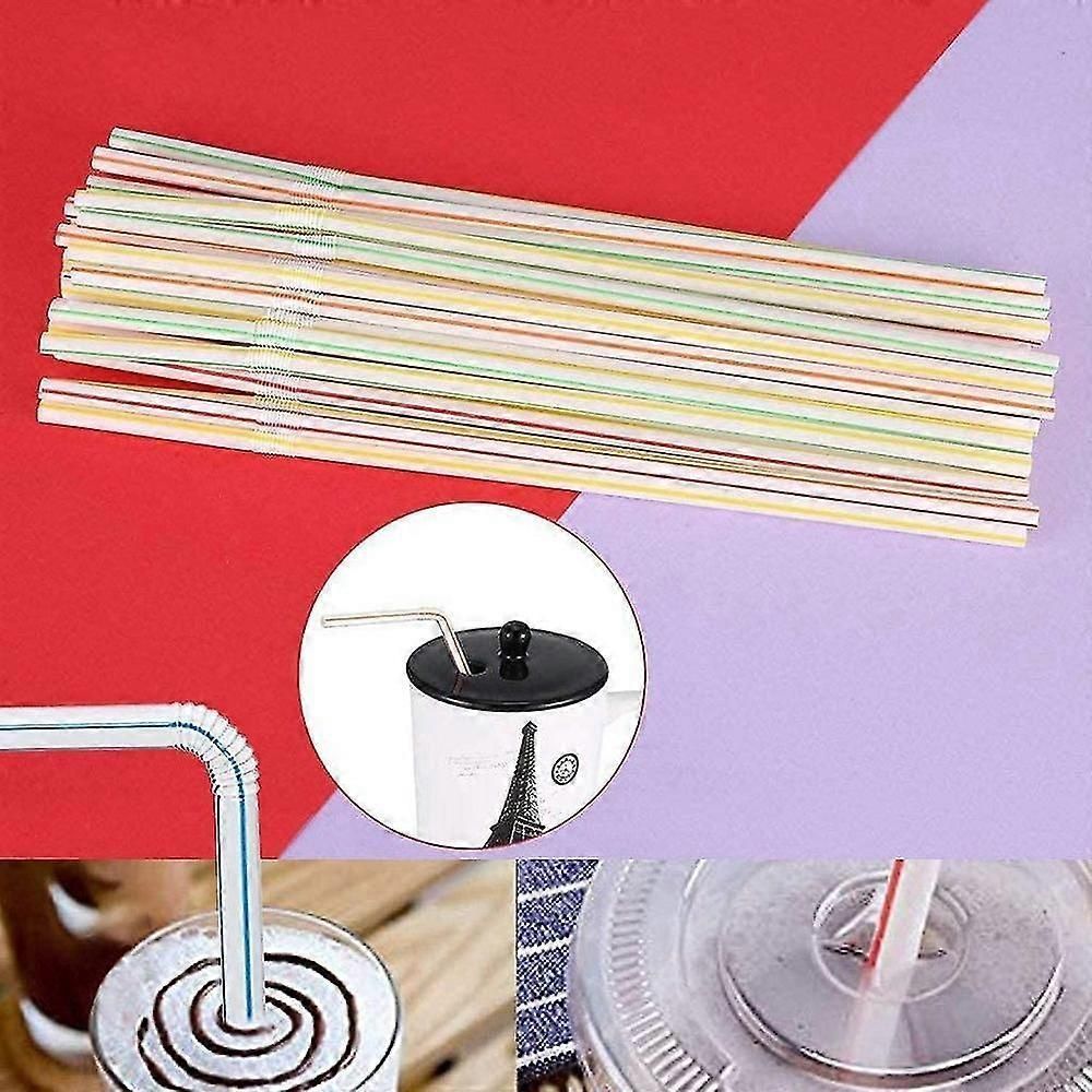 Flexible Plastic Drinking Straws for Home Bar Parties