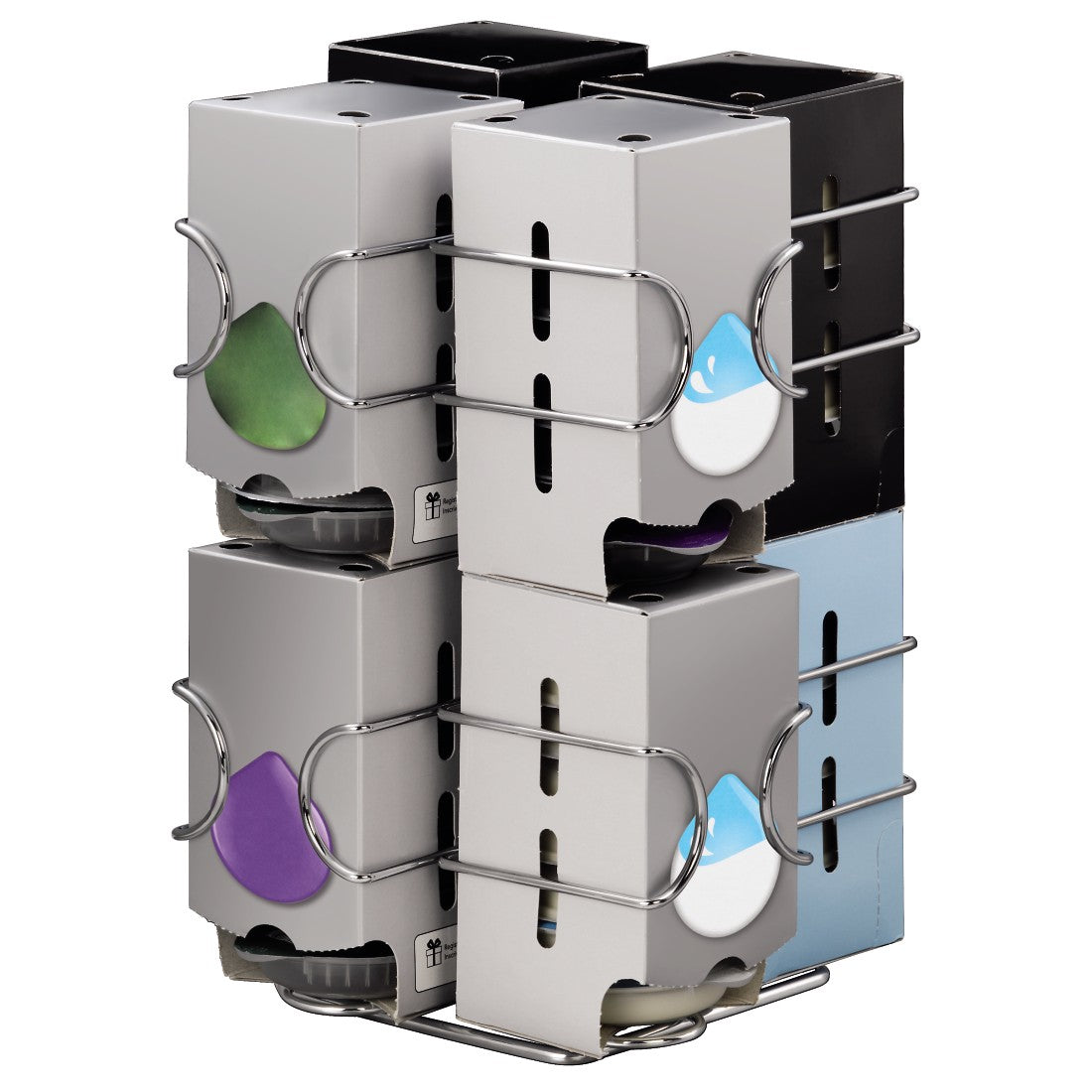 XAVAX 111156 "Compatto" Coffee Capsule Stand for Tassimo, 64 capsules