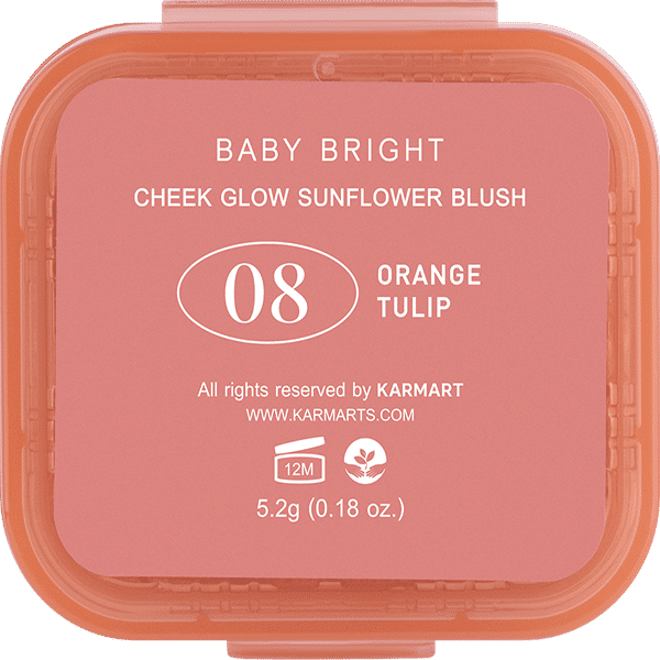 CHEEK GLOW SUNFLOWER BLUSH 5.2G BABY BRIGHT (M) 08 ORANGE TULIP