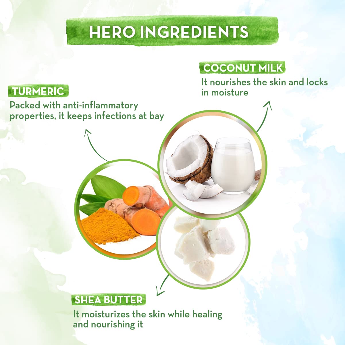 شامبو Mamaearth coco soft للأطفال الرضع بحليب جوز الهند والكركم 400 مل