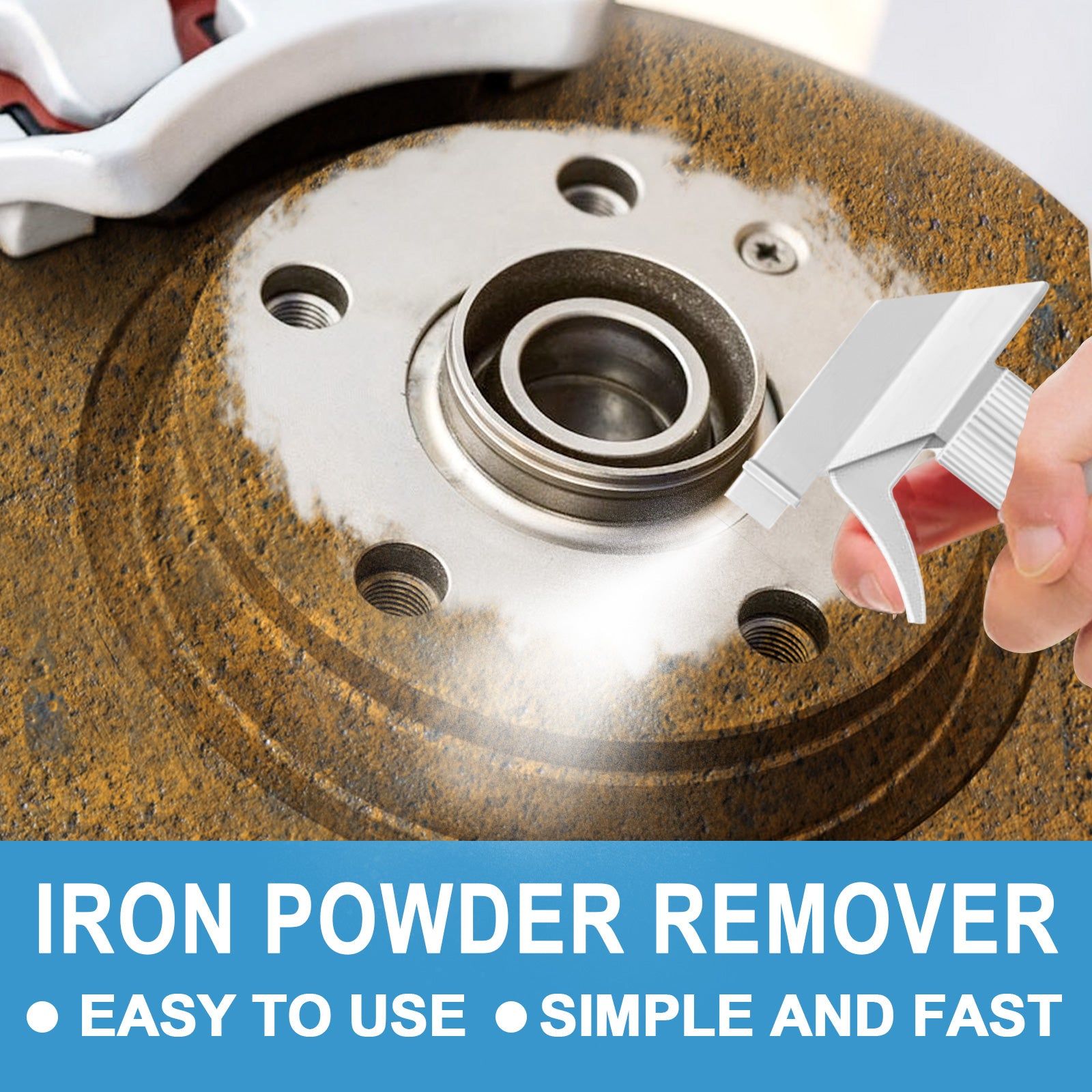 Car Cleaning Iron Powder Rust Remover, Paint Safe, Easy Decontamination, Car Shine ,1set