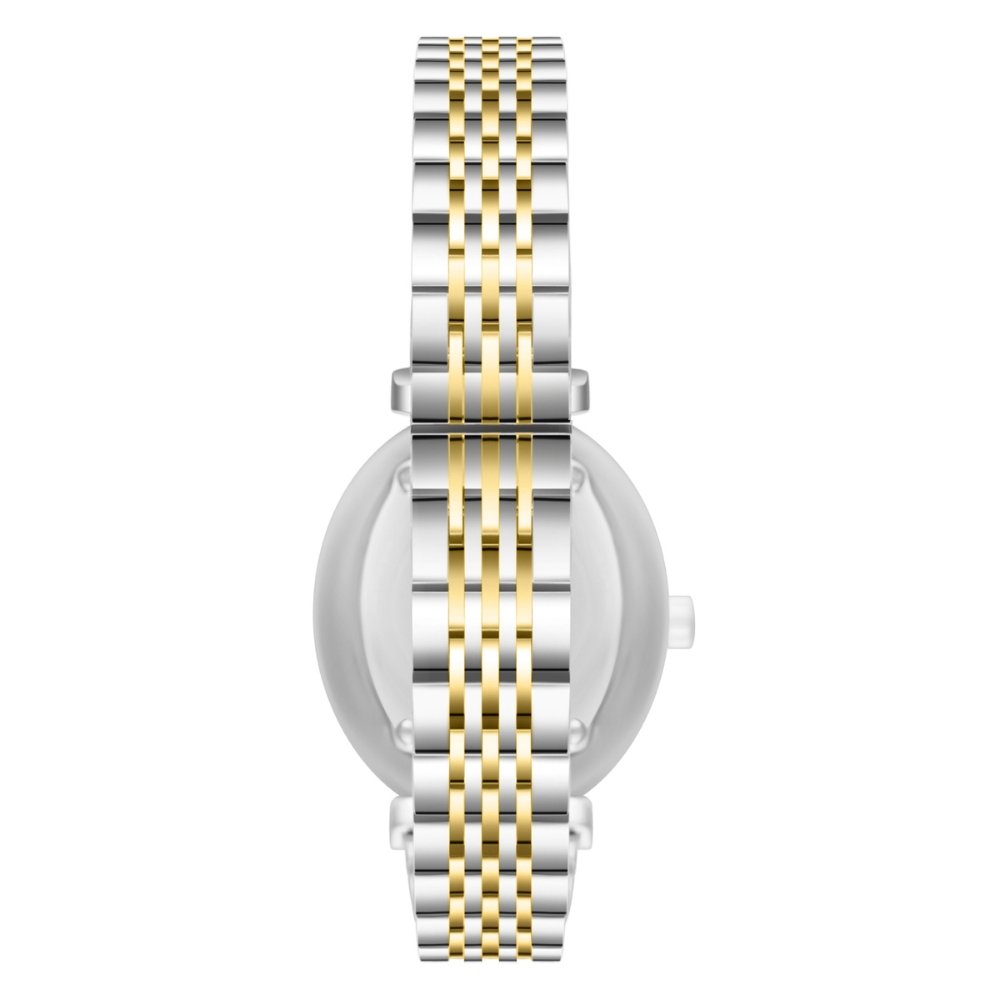 Beverly Hills Polo Club Women's White Dial Analog Watch, Gold-Tone Stainless Steel Case & Bracelet, BP3872X.230