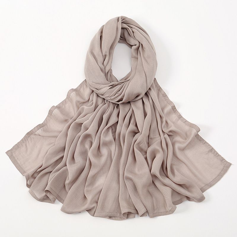 Dark Green Cotton Hijab Scarf for Women 190x85cm