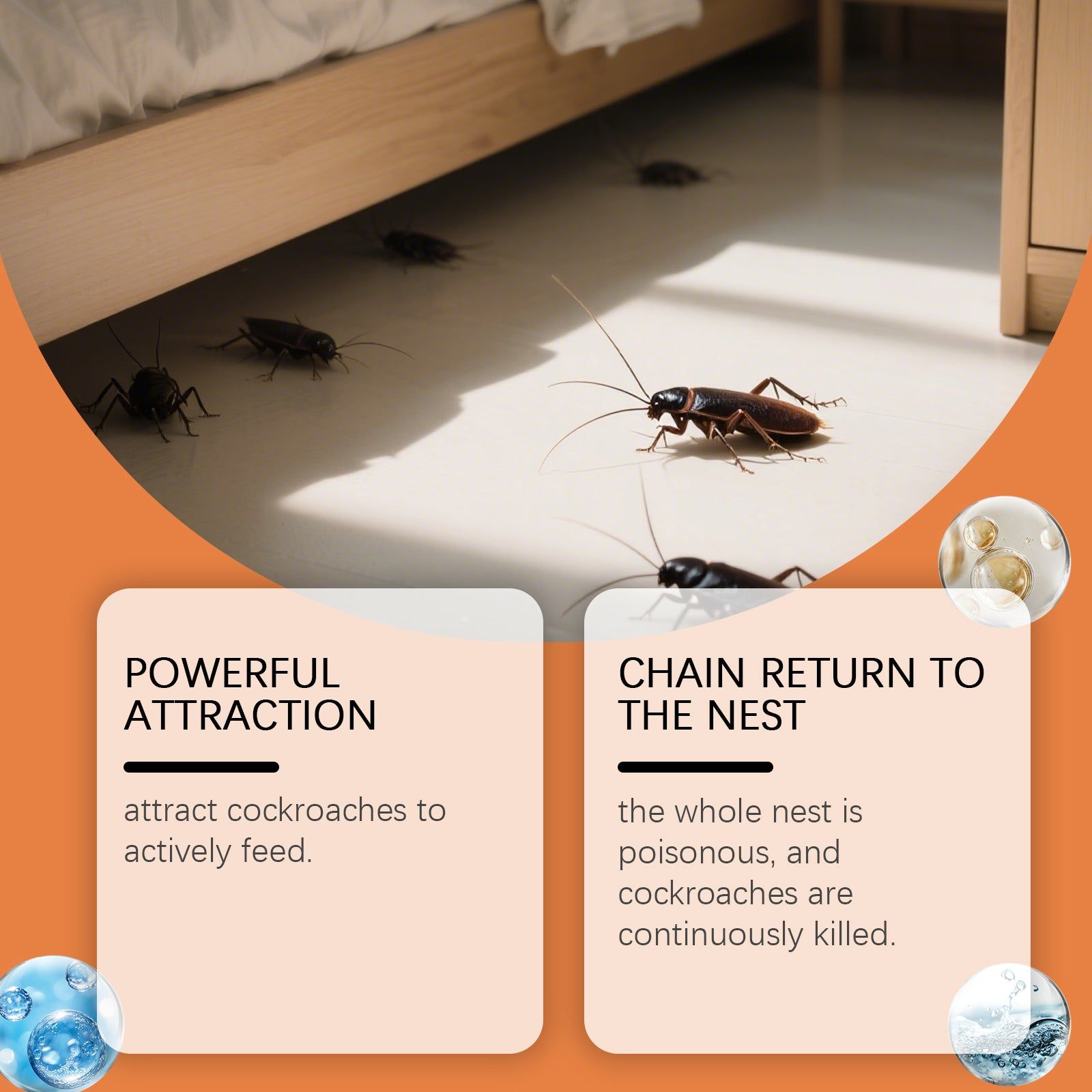 Effective Cockroach Gel Bait for Household Cleaning, Eco-Friendly Pest Control, Safe and Portable ,1pcs