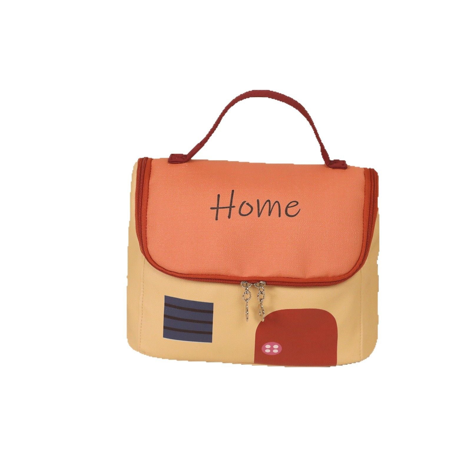 House Shaped Makeup Bag with Compartments