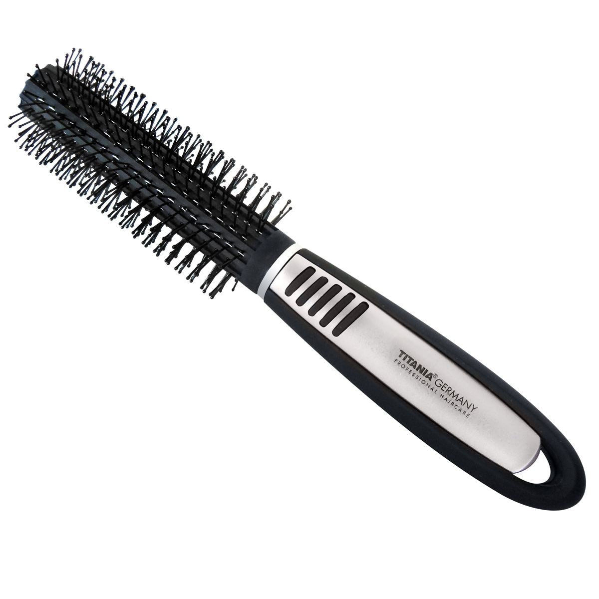 Titania 1369 Round Brush,Diam 4Cm, Black Silver